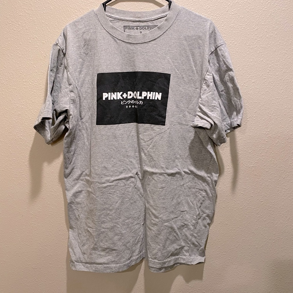 Pink dolphin t shirt size large